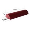 MASTER HEALTH PRODUCT Massage Bolster,Pillow Cushion Pillow, PU Upholstery, 100% Memory Foam, for Massage/Spa/Beauty/Tattoo/Back Pain Relief (Burgundy, 6" Half Round) view 2