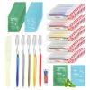 Bulk Hygiene Kits for Homeless,Disposable Toothbrushes with Toothpaste and Comb for Homeless Individually WrappedBasic Toiletry Kits Travel Size Shampoo And Body Wash For Hotel,Air Bnb Charity(40) view 1