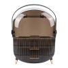 Duiaynke Makeup Organizer Dustproof Display Rack Cosmetic Storage for Creams Jewelry Perfume (Black) view 1