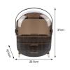 Duiaynke Makeup Organizer Dustproof Display Rack Cosmetic Storage for Creams Jewelry Perfume (Black) view 2