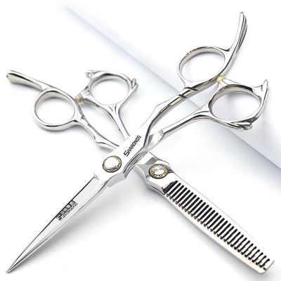 6/6.5-inch Sharonds hair clippers, professional Japanese 440C scissors, efficient scissors, scissors, comb adjuster (6 inch 2 Piece-A)