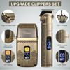 Hatteker Professional Hair Clipper Electric Razor Foil Shavers for Men Body Nose Ear Hair Grooming Kit with Triple Blades Cordless Waterproof view 3
