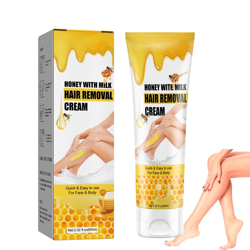 Wenrny Body Hair Removal Cream for Women,2.02 fl oz Women Hair Removal Butter,Painless Female Body Depilatory Cream,Gentle Body Hairs Removal Lotion for Legs Arms Underarms (A-2.2Oz)