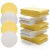 120 Pcs Facial Sponge Compressed, Luxiv Face Cleansing Sponge Estheticians Compressed Makeup Facial Sponge Round Wash Face Sponges for Women Compress Exfoliating Removal Sponge (Yellow+white) view 1