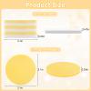 120 Pcs Facial Sponge Compressed, Luxiv Face Cleansing Sponge Estheticians Compressed Makeup Facial Sponge Round Wash Face Sponges for Women Compress Exfoliating Removal Sponge (Yellow+white) view 2