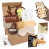 ALLTHELOVE New Mom Care Package - Postpartum Gift Basket with Gold & Honey Masks, Affirmation Cards, Coco Butter Hand Cream & Digital Planner - Gifts for Pregnant Women, Baby Postpartum Kit view 1