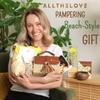 ALLTHELOVE New Mom Care Package - Postpartum Gift Basket with Gold & Honey Masks, Affirmation Cards, Coco Butter Hand Cream & Digital Planner - Gifts for Pregnant Women, Baby Postpartum Kit view 2