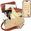 ALLTHELOVE New Mom Spa Package  Luxury New Mom Care Set for Women with Chic Rattan Purse, Clickable Planner Download, Affirmation Cards, Hydrating Masks & Lotion  Thoughtful Gift for New Moms view 1