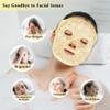 my novel things Face Ice Pack and 2 Packs Silicone Face Mask Cover, Full Facial Frozen Masks Hot Cold Face Compress Reusable Skin Care Set for Women for Puffiness Swelling Relief Beauty Spa Essentials view 3