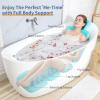 Luxury Bath Cushion, Full Body Bathtub Pillow with 160 Suction Cups, Bath Mat for Head and Neck Support, with Laundry Bag (Blue, 60.2" x 16.2") view 3