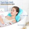 Luxury Bath Cushion, Full Body Bathtub Pillow with 160 Suction Cups, Bath Mat for Head and Neck Support, with Laundry Bag (Blue, 60.2" x 16.2") view 4