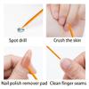 BFLCTTBD 100 Pcs Finger Nail Wooden Sticks Wood Nail Sticks Double Sided Multi Functional Cuticle Pusher Manicure Pedicure Tools for Home Salon view 3