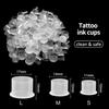 1000pcs Tattoo Ink Cups - Rayyl Tattoo Ink Cups with Base #11mm Clear Plastic Pigment Cups Disposable Tattoo Ink Caps Cups Container Cups for Tattoo Ink and Pigment... (1000pcs-11mm) view 3