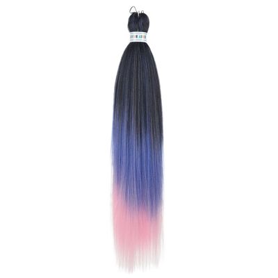 26inch Easy Braids Hair Colorful Synthetic Long Straight Hair Extension for Woman 90g Ponytail (FR-33)