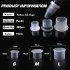 Rayyl 1000Pcs Tattoo Ink Caps Cups#14mm - Tattoo Ink Cups with Base Clear Plastic Pigment Cups Disposable Tattoo Ink Caps Cups Container Cups for Tattooing... (1000pcs-14mm) view 3