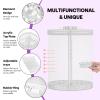 360 Rotating Makeup Organizer Countertop, 2PCS Clear Acrylic Large Perfume Organizer, Organizador De Perfumes, 7 Layers Make Up Organizer and Storage Fits for Vanity and Bathroom view 4