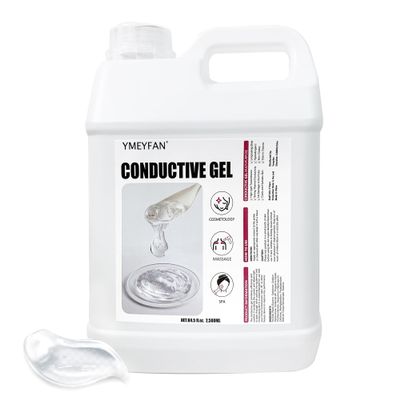 YMEYFAN 2.5L Large Conductive Gel for Microcurrent Facial Device, Radio Frequency Laser Hair Removal Cooling Gel, Sulfate & Phthalate-Free, Sodium Hyaluronate, Ceramide AP for Skin Soothing Hydrating