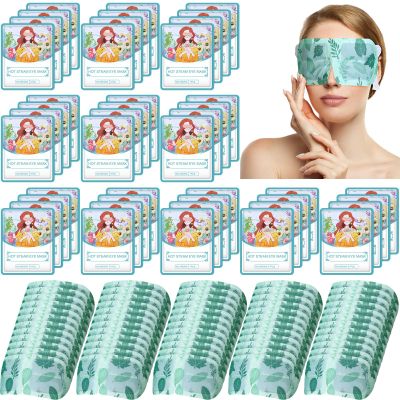 Dansib 60 Pcs Disposable Steam Eye Mask Bulk for Dry Eyes Self Heating Eye Mask for Spa Sleep Warm Compress Stress Dark Circle Relief Puffiness and Relaxation Gifts (Unscented)