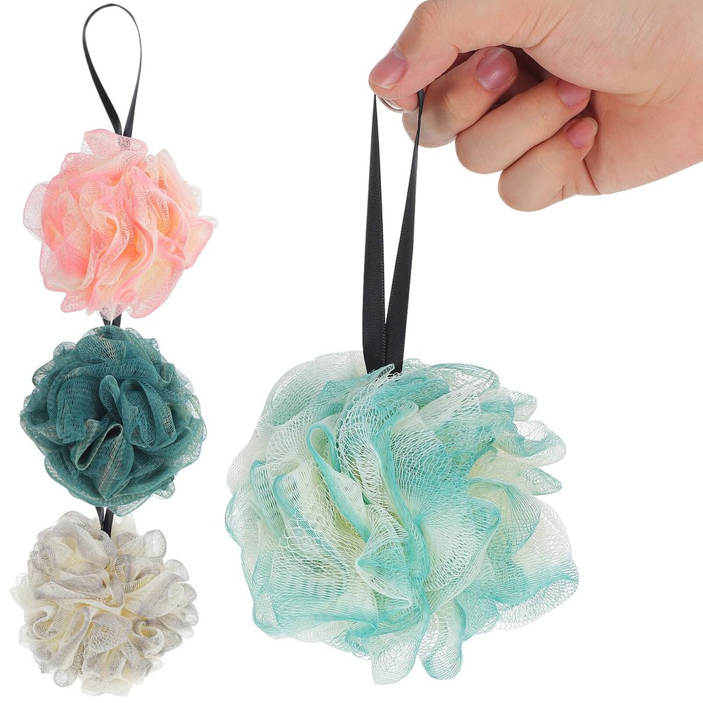 FOMIYES 4pcs Large Bath Loofahs Exfoliating Shower Scrubbers for Gentle Cleansing and Skin Bathing Accessories for Family Use
