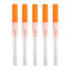 VNisenllc Body Piercing Needles I.V. Catheter Cannula Ear Nose Septum Navel Sterile Piercing Needles Tattoo Tool, 5pcs 14G Orange view 1