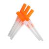 VNisenllc Body Piercing Needles I.V. Catheter Cannula Ear Nose Septum Navel Sterile Piercing Needles Tattoo Tool, 5pcs 14G Orange view 2