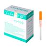 VNisenllc Body Piercing Needles I.V. Catheter Cannula Ear Nose Septum Navel Sterile Piercing Needles Tattoo Tool, 50pcs 14G Orange view 1