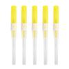 VNisenllc Body Piercing Needles I.V. Catheter Cannula Ear Nose Septum Navel Sterile Piercing Needles Tattoo Tool, 5pcs 24G Yellow view 1