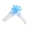 VNisenllc Body Piercing Needles I.V. Catheter Cannula Ear Nose Septum Navel Sterile Piercing Needles Tattoo Tool, 100pcs 22G Blue view 2