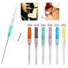 VNisenllc Body Piercing Needles I.V. Catheter Cannula Ear Nose Septum Navel Sterile Piercing Needles Tattoo Tool, 100pcs 14G Orange view 4