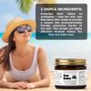 Santa Cruz Paleo, Beef Tallow Sun Balm with Non-Nano Zinc Oxide, Sunscreen Free, Unscented, Natural Mineral Sun Protection for Face & Body, Acne Safe, Moisturizer, Non Comedogenic, Organic Balm, 2 Oz view 3