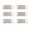 6 Pack Replacement Coarse Roller Head for Electric Callus Remover, Foot File Pedicure Tools Refill Rollers for Feet Callus Shaver Pedicure Kit (6pcs Medium Coarse) view 1