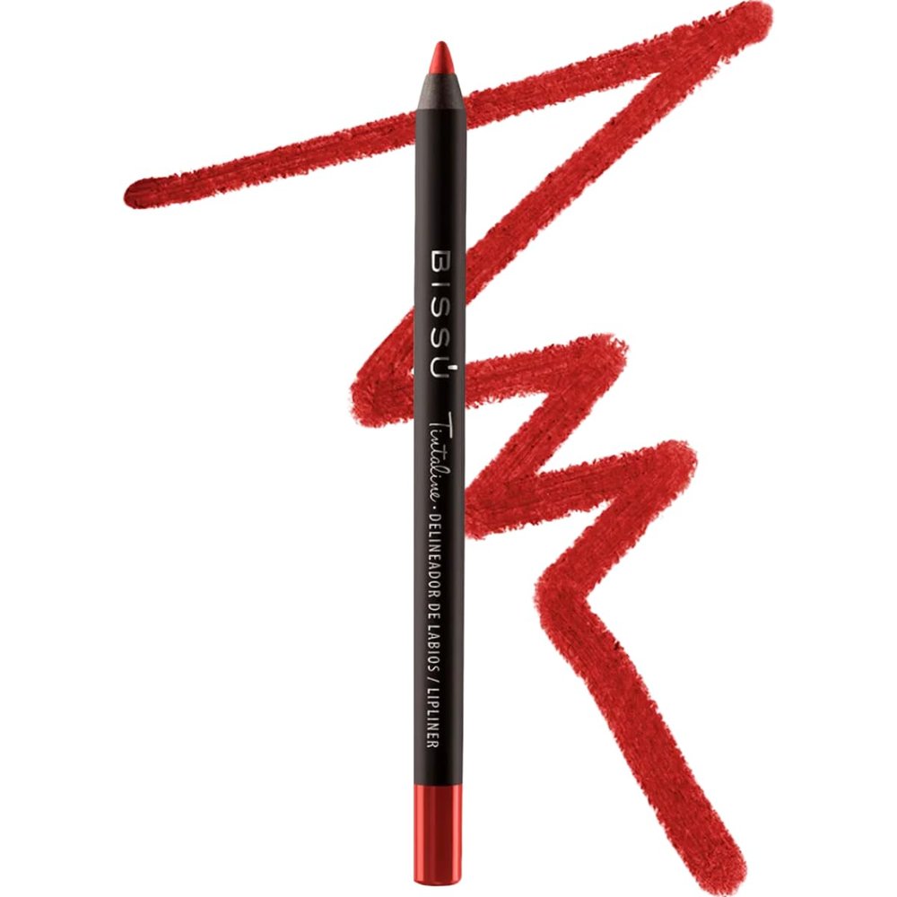 Biss Tintaline Lipliner - 14 Vivid Colors, High-Coverage, Waterproof, Long-Lasting Pigmentation, Creamy. 1.2 gmrs (Red)