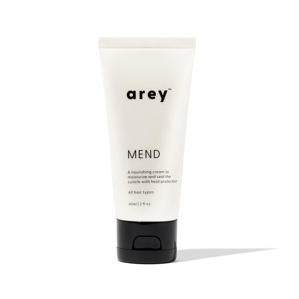 Arey Mend Heat Protectant Leave-In Conditioner | Detangles, Rehydrates, Strengthens and Protects Hair up to 450F | Vegan, Cruelty-Free & Gluten-Free (2 Fl Oz)