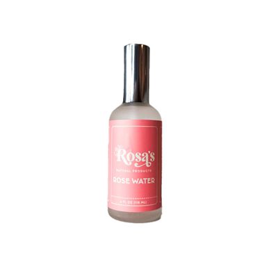 Rosa's Natural Products Rose Water Facial Mist & Hair Hydrator, Pure Rosewater, Jojoba for All-Day Moisture