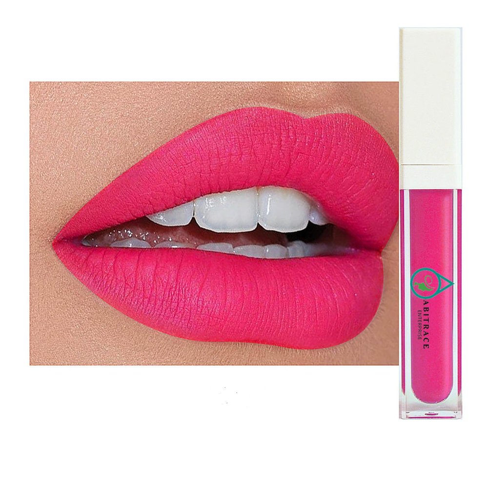 Abitrace Vegan Matte Liquid Lipstick Set - Long Lasting, Cruelty-Free, Rich Pigments - 6 Color Variety Pack (ROSE RED)