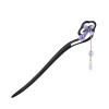 Generic Ebony hairpin Purple lilac tassel Pearl delicate hairpin Chinese Hanfu Hair accessories girls daily cheongsam horse skirt accessories, Black view 1