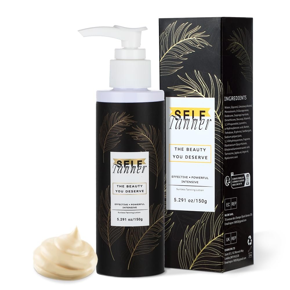 NinthAvenue Basics Self Tanner - Sunless Self Tanning Lotion | Aloe Vera & Coconut for a Natural Bronzer | Knocks Out Orange Tones NonToxic Sunless Gradual Tanning Lotion, 5.2OZ/150g, BROWN