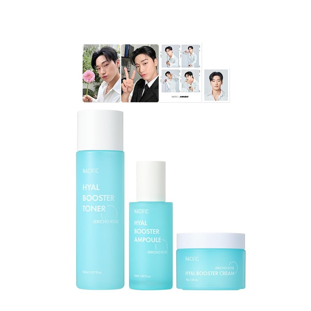 NACIFIC ATEEZ SAN Pick Hyal Booster Hydrating Set, Member Photo 4pcs