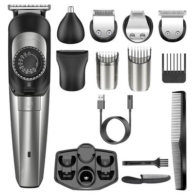 Barber Scissors Hair Clippers for Men, Adjustable All in one Electric Hair Trimmer for Men Body Shaver Rechargeable Beard Trimmer Hair Cutting Machine Cord Cordless