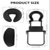 TOROKOM Adjustable Headrest Face Pillow Cradle & Face Cushion Support Bracket, Headrest Face Cushion Face Pillow, Salon Home Mattress Massage Kit (Black) view 3