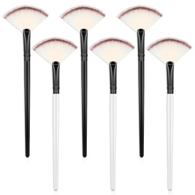 6 Pcs Fan Brushes for Facial Fan Mask Brush Soft Makeup Mask Applicator Acid Applicator Esthetician Brush for Mud Cream Mask Makeup Peel