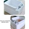 Acrylic Spa Footbath Nail Salon Pedicure Footbath Barrel deep Foot Bath Spa with Massage Special for Hotel Foot Bath Club Sturdy Acrliy Tubs for Soaking Feet Foot Bath Basin ( Color : Type a , Size : view 3