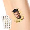 Custom Temporary Tattoos with Photo Face Name Logo Text Personalized Tattoo for Women Men Make Your Own Temporary Tattoos Gift for Birthday Party Graduation 1 Set of 15 Pieces view 1