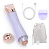 SUPRENT Bikini Trimmer Women- Painless Ladies Hair Removal Waterproof Wet & Dry- 2 in 1 Lady Shaver for Pubic Hair & Facial Hair- Cordless Electric Razors with USB-C Rechargeable - Purple view 1