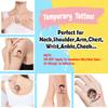 Custom Temporary Tattoos with Photo Face Name Logo Text Personalized Tattoo for Women Men Make Your Own Temporary Tattoos Gift for Birthday Party Graduation 1 Set of 15 Pieces view 3