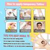 Custom Temporary Tattoos with Photo Face Name Logo Text Personalized Tattoo for Women Men Make Your Own Temporary Tattoos Gift for Birthday Party Graduation 1 Set of 15 Pieces view 4