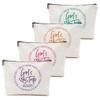 4 Pcs Girls Trip Gifts Favors, Girls Weekend Gifts Makeup Bag, Bestie Gifts Weekend Bag Vacation Cosmetic Bag, Friendship Gifts for Women Best Friend, Graduation Wedding Gifts Toiletry Bag view 1