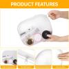 3Pcs Clear Zipper Pouch, PVC Plastic Cosmetic Travel Bag, Portable Travel Organizer Bins, Durable Makeup Bags for Toy Storage, Pencil Case(White-13.8+9.9+7.5inch) view 3