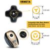 VRMETA 5D Floating Replacement Shaver Heads for Bald Men Universal Sharp Blades Head shavers for Rotary Electric Shavers (5D Black) view 4