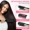 LaughYee Flat Iron Comb Attachment, 3.94 x 2.05 inches, Plastic, Black, Clip On Accessory for Home and Salon Hair Styling (comb attachment, flat iron hair straightener accessory) view 3